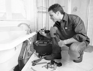 Fontaneros en la ciudad de Barcelona